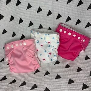 Charlie Banana XS 3-Pocket Cloth Diapers + inserts